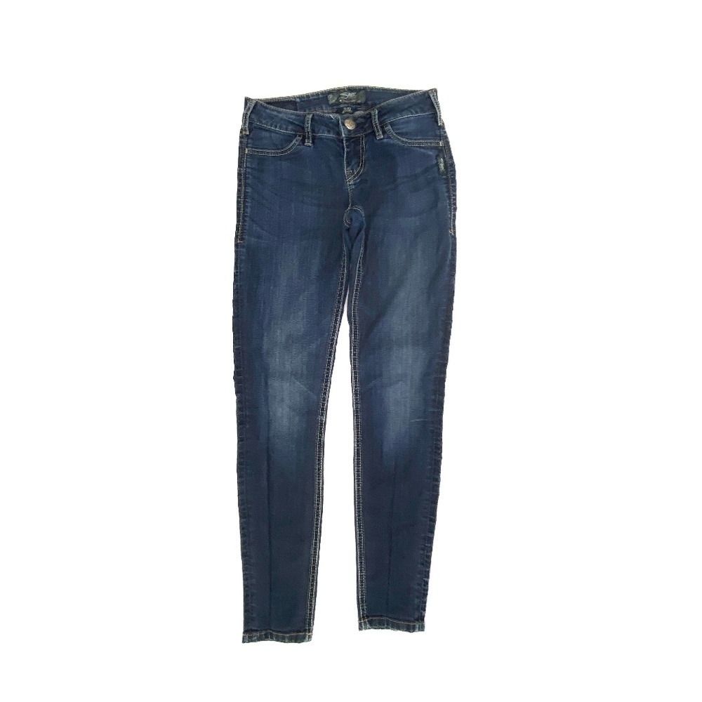 Silver Jeans Suki Jegging Women 25 Dark Wash Blue Low Rise Denim Skinny